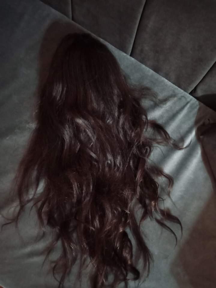 ويج شعر طبيعى طول متوسط كثافه متوسطه استعمال خفيف جدا
