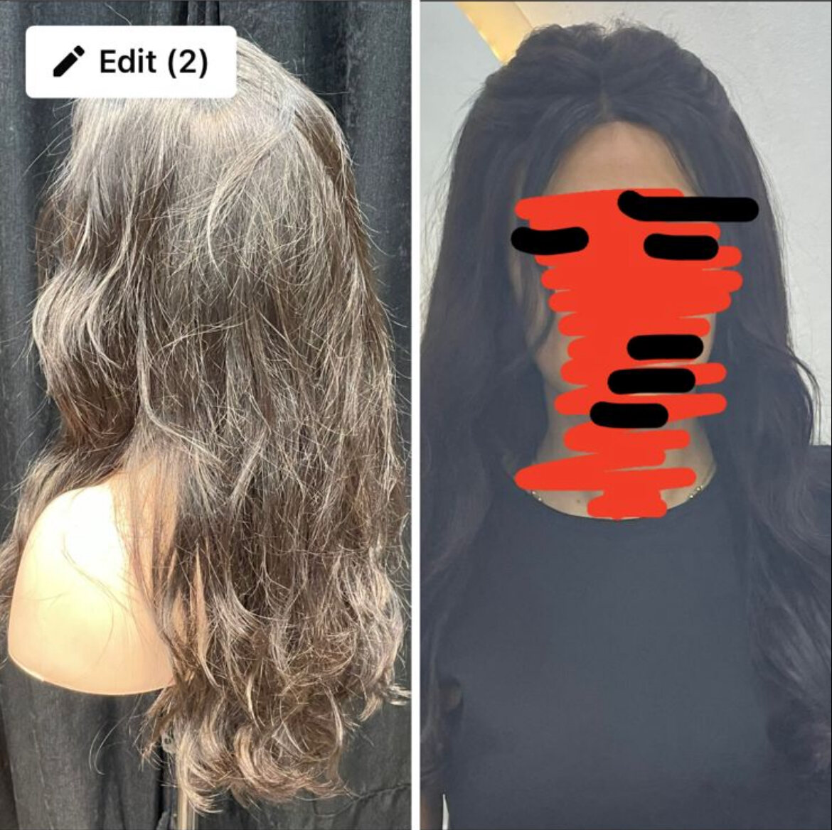 باروكة شعر طبيعي جديدة