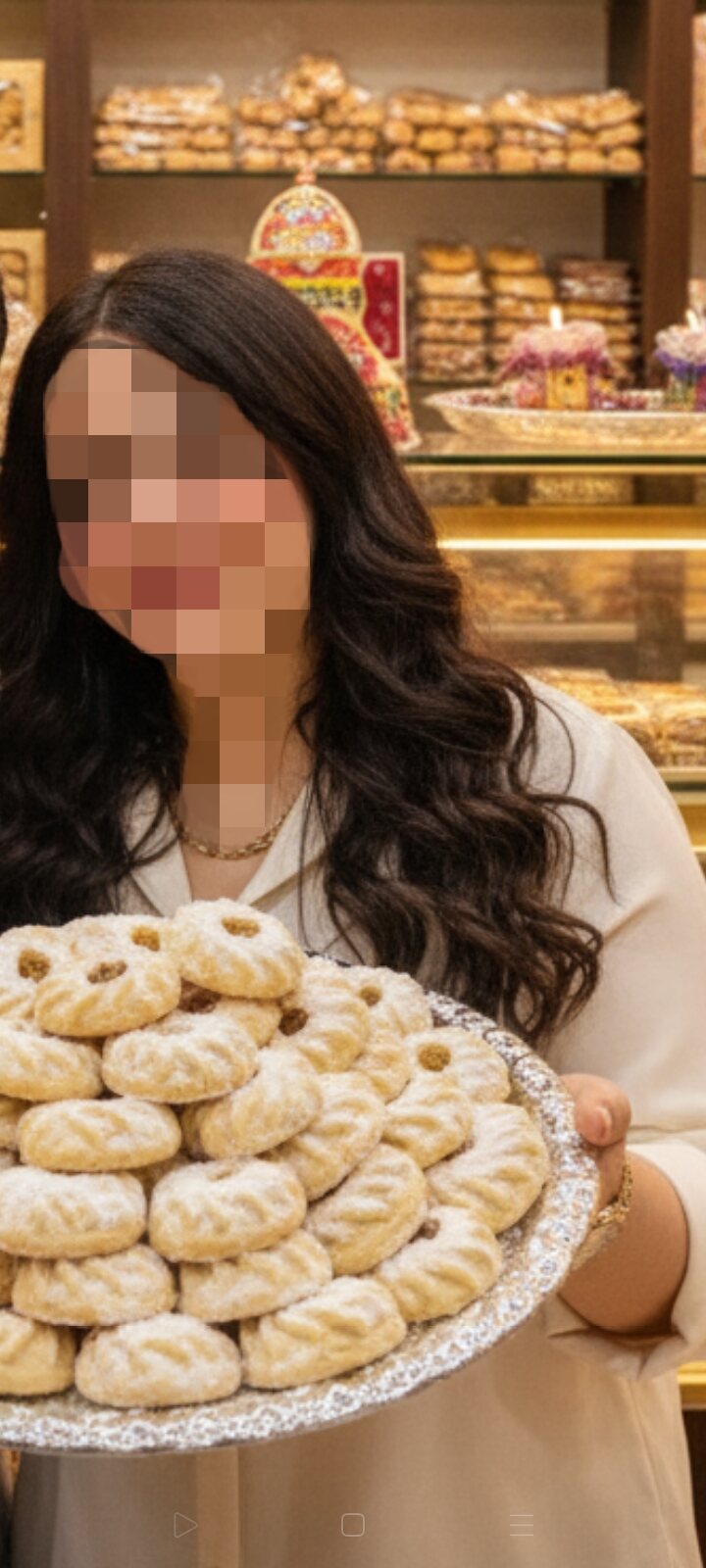 باروكة لاخر الظهر لونها بنى للبيع او البدل