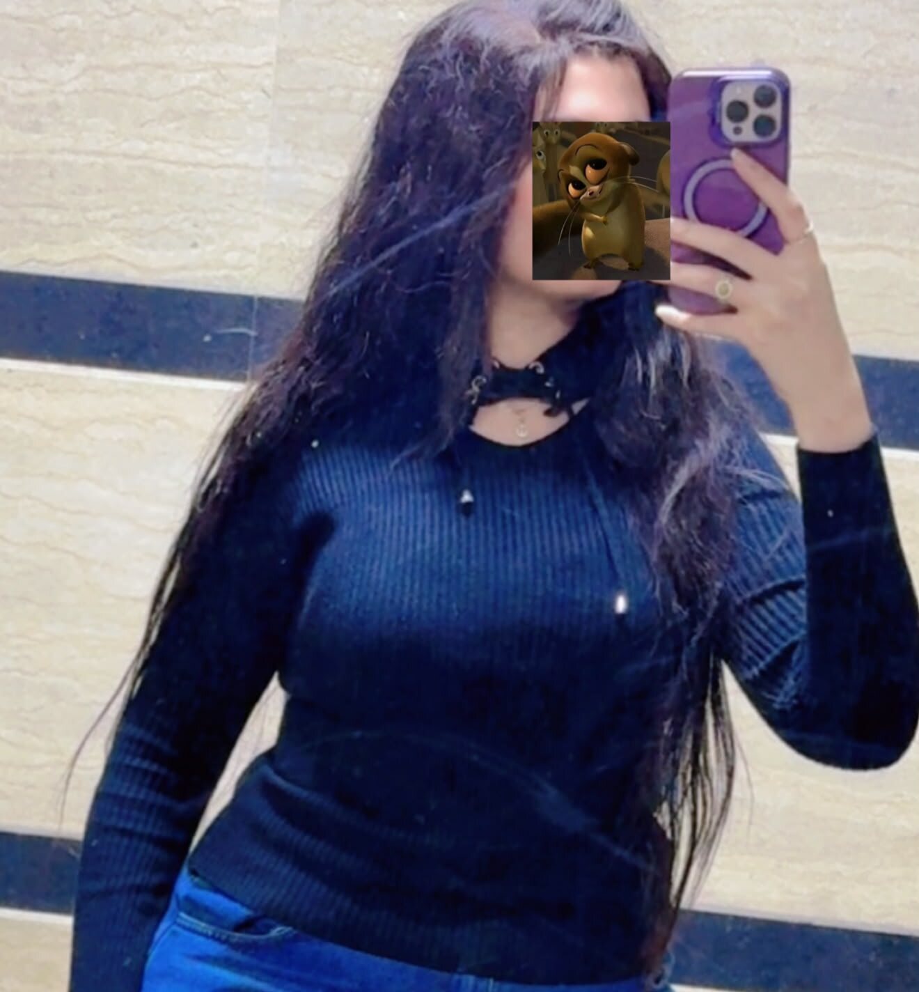ويج جلد فروه راس طول متر