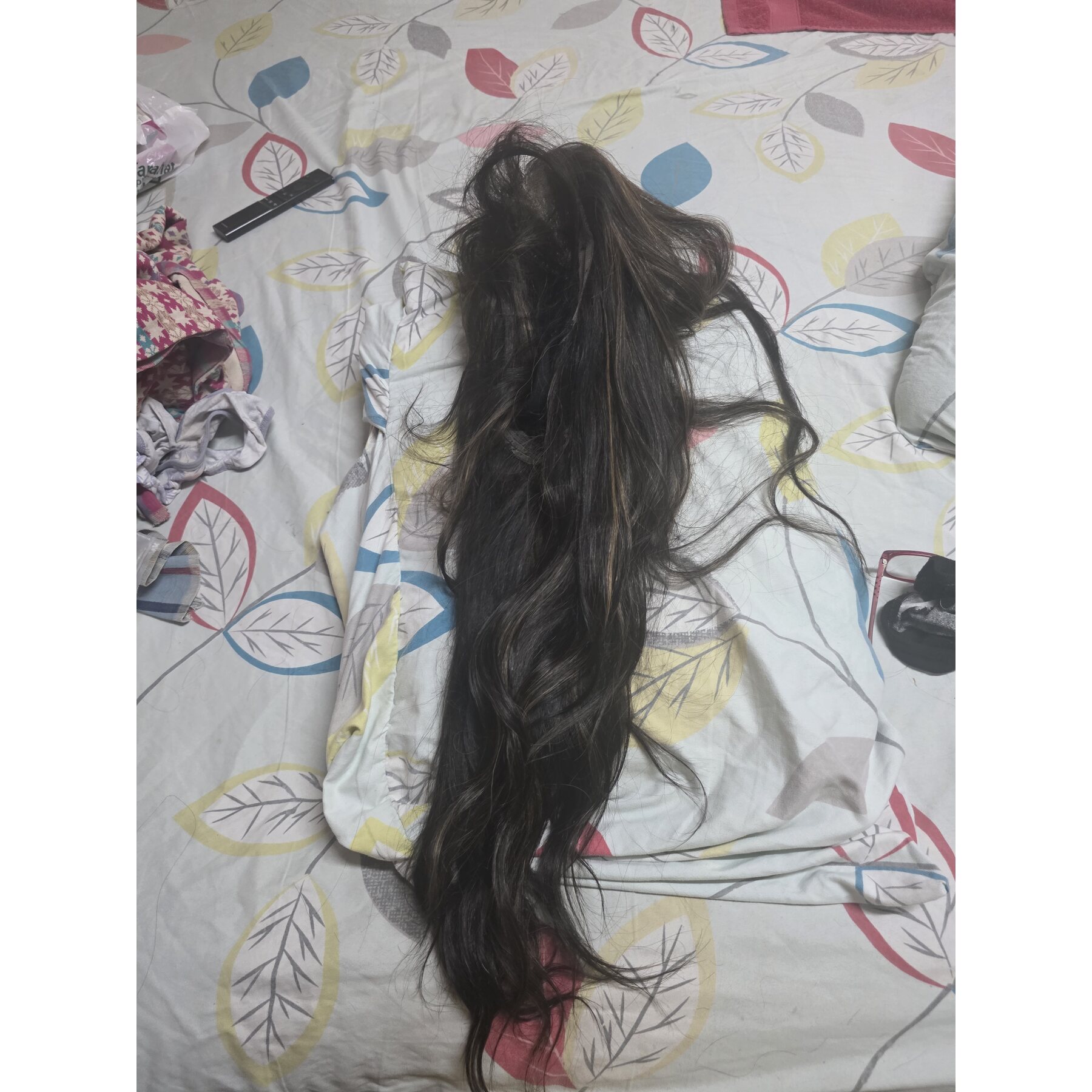 باروكة شعر طبيعي حاله جيده استعمال خفيف جدا اتلبست ثلاث مرات