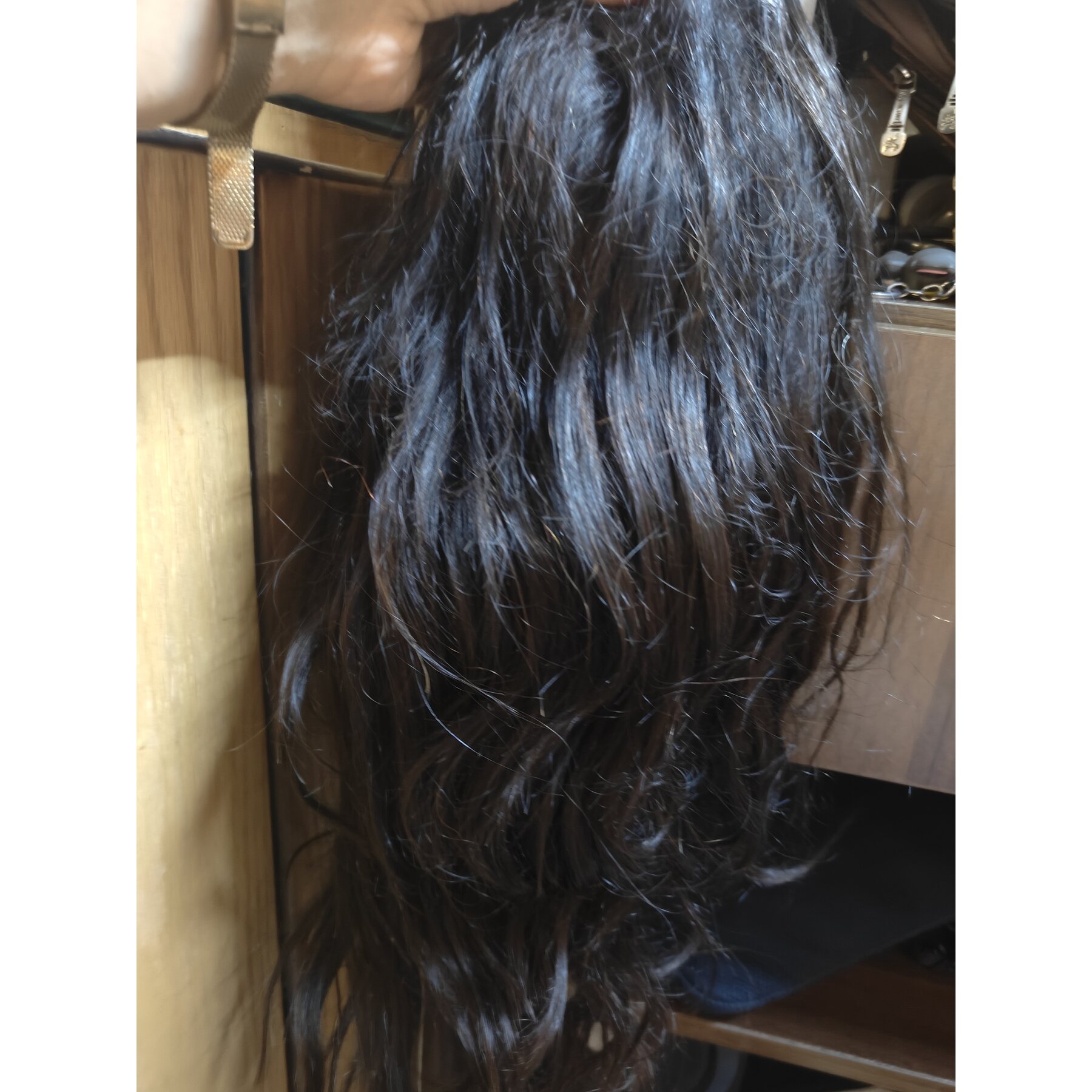 باروكة شعر طبيعي جديدة لم تستخدم