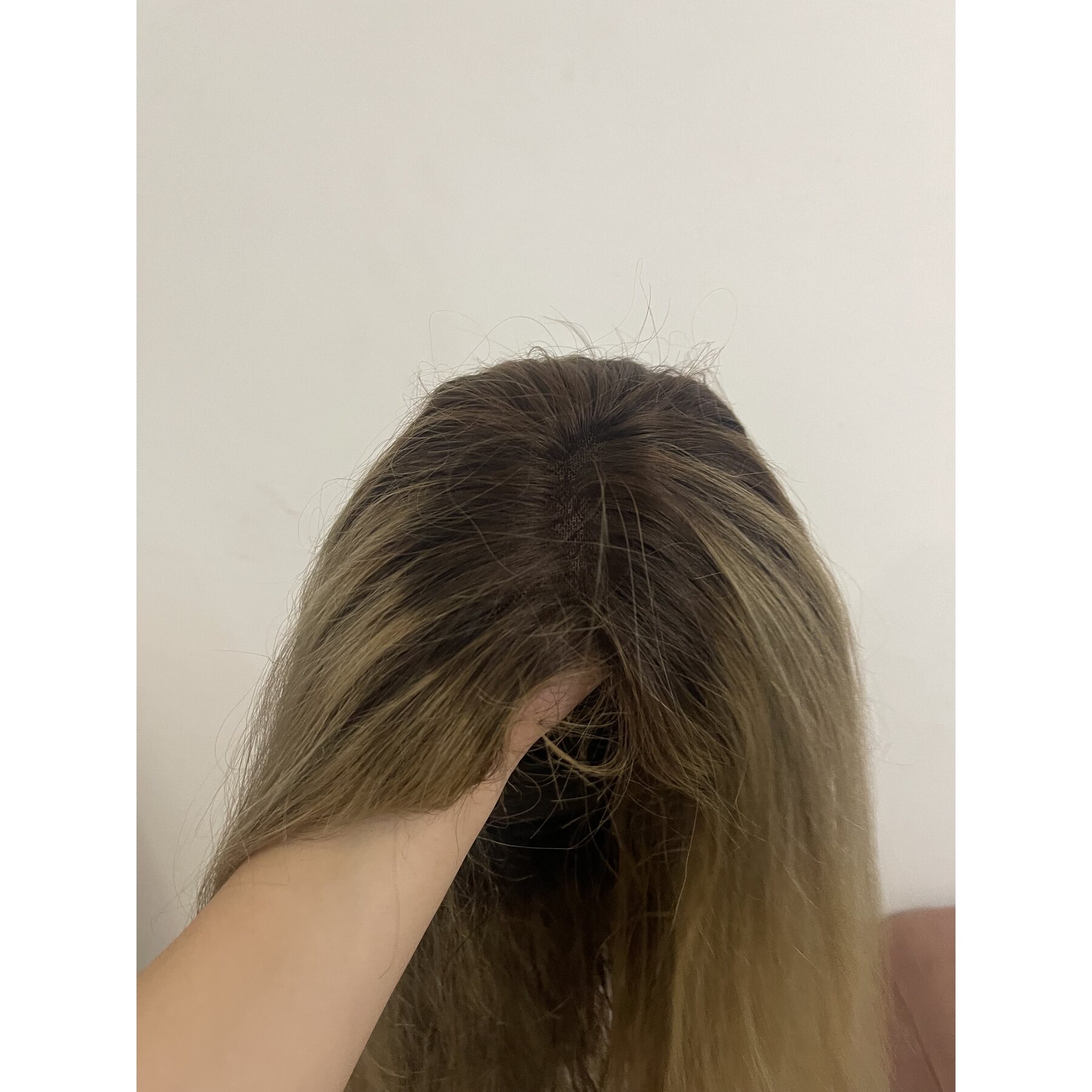 بروكة شعر طبيعي غسيل ومكواه  وتفرق من اي اتجاه
