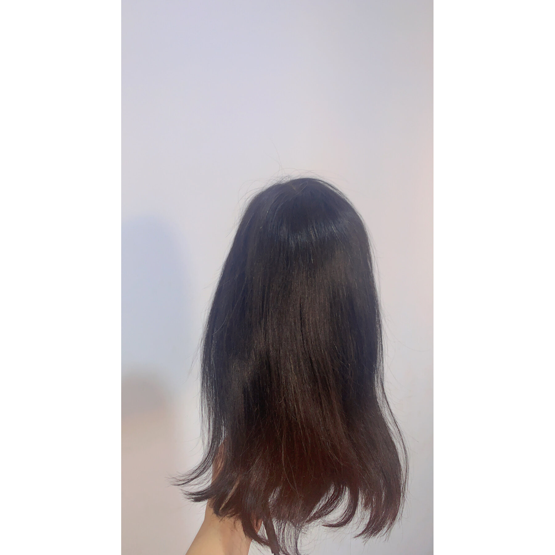 باروكة  شعر طبيعى ١٠٠٪ طول لحد الكتف من ‏the wigs shops by dina من دينا عزت . تساعد فى علاج الشعر بتقبل الصبغه .